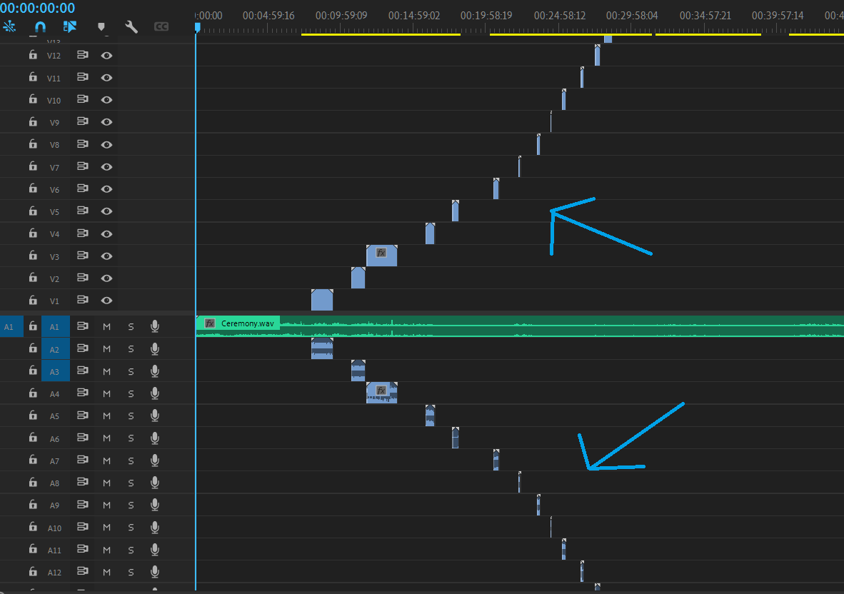 Simplify Sequence Closing Vertical Gaps of Audio... Adobe Community