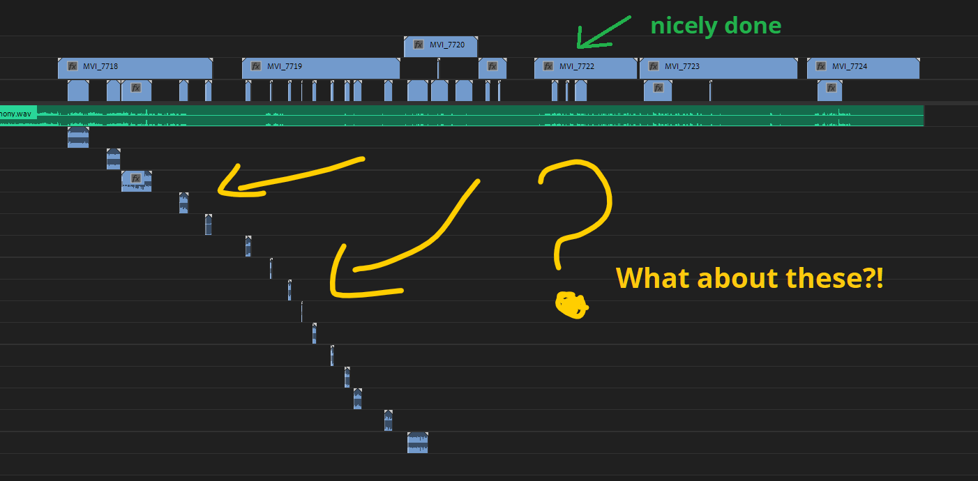 Simplify Sequence Closing Vertical Gaps of Audio... Adobe Community