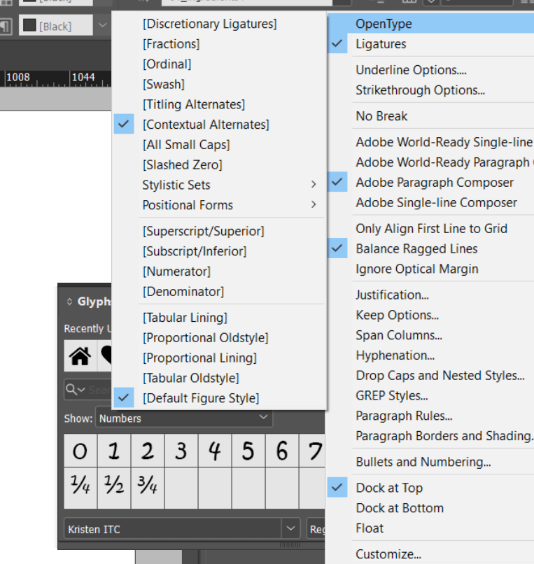 Solved OpenType features (fractions) not working for any Adobe