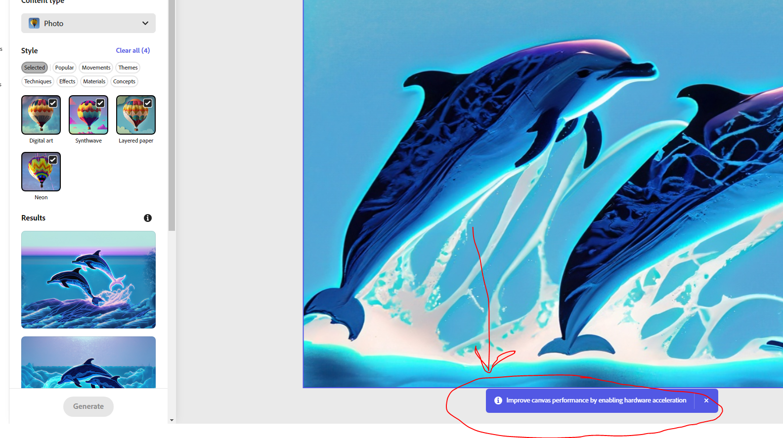 Solved How to Improve canvas performance by enabling hard... Adobe