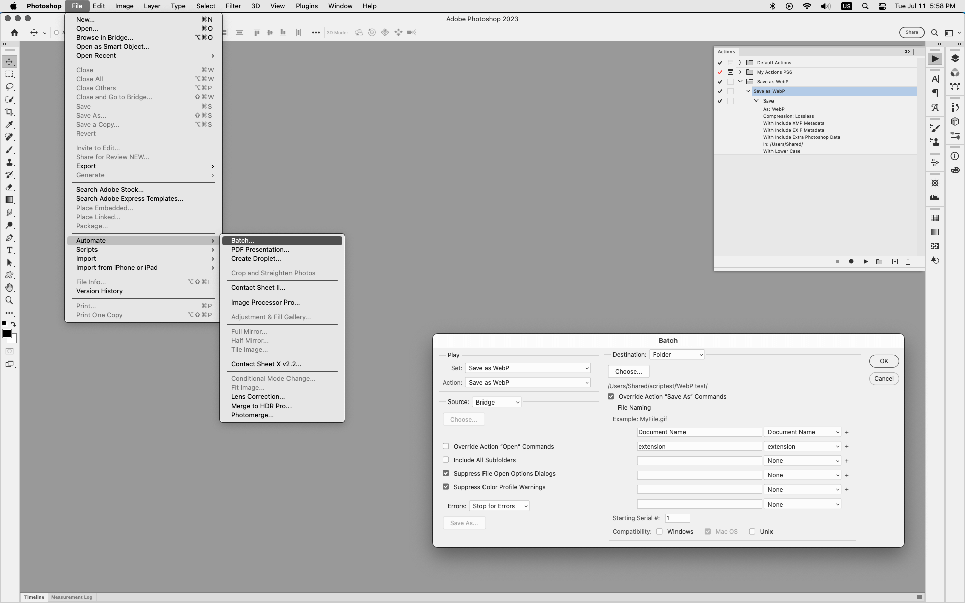 Bulk Convert .JPG to .WEBP Adobe Community 13928934