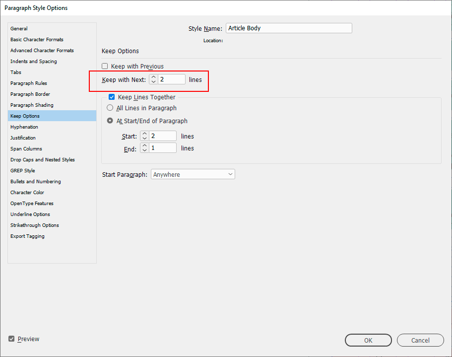 Solved Last lines of text in column jumps to next column Adobe