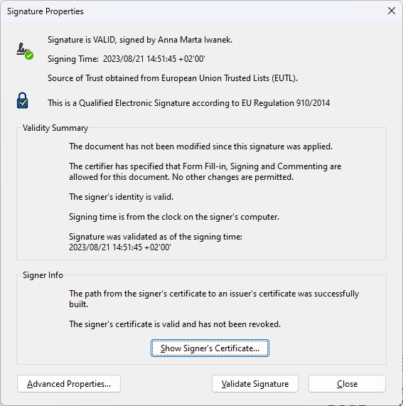Adobe Reader does not verify electronic signature Adobe Community