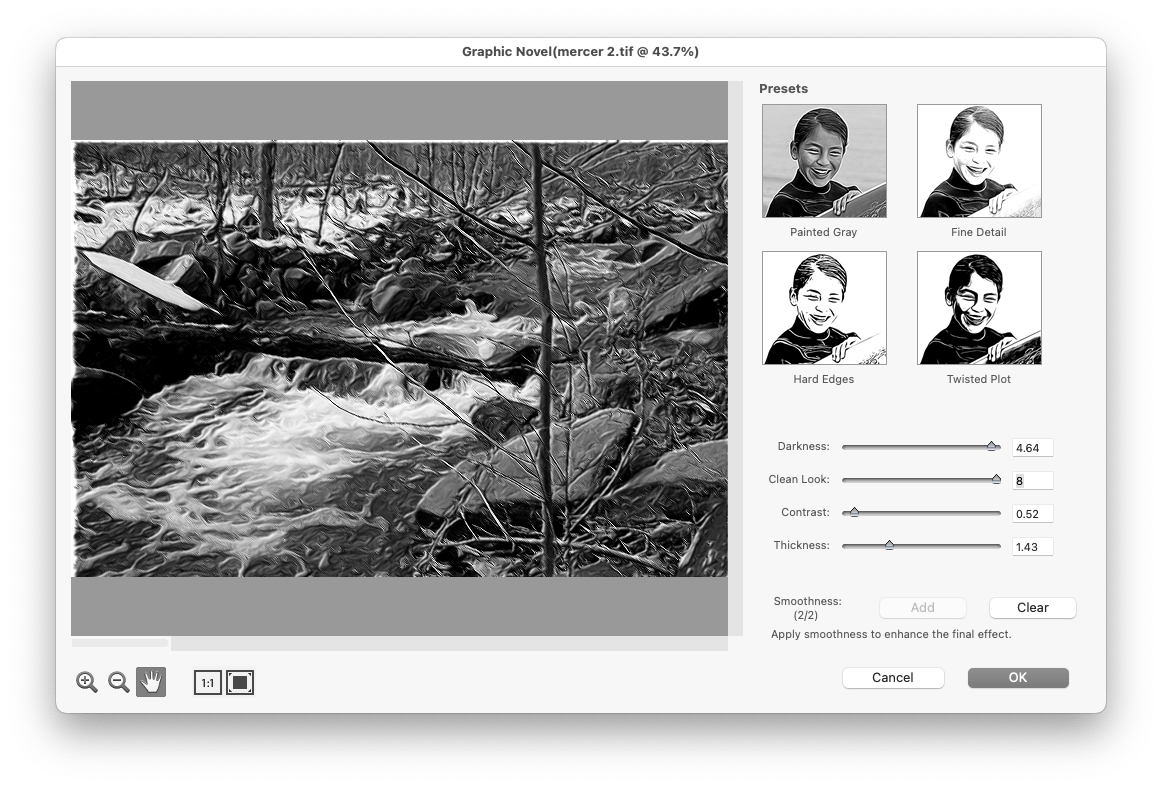Solved oil paint filter that I can adjust the strokes? Adobe