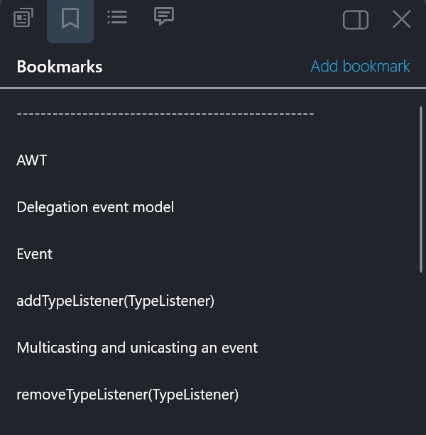 Viewing bookmarks added in xodo pdf editor Adobe Community 14049396