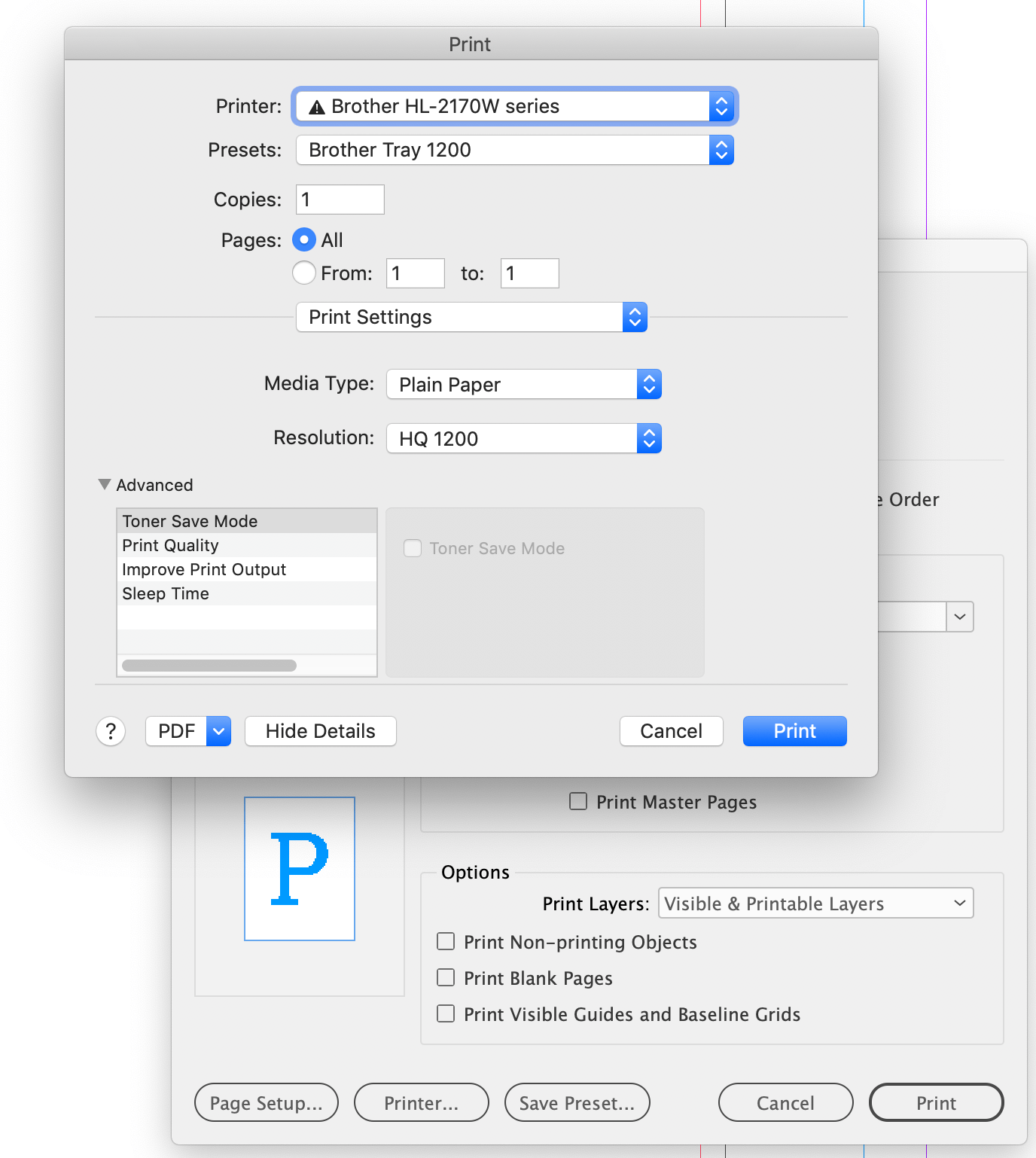 Solved Turn OFF duplex printing in InDesign Adobe Community 10884536