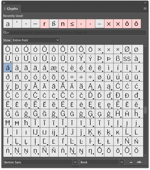 how to add accents in indesign AlexandraCurtinteleworm