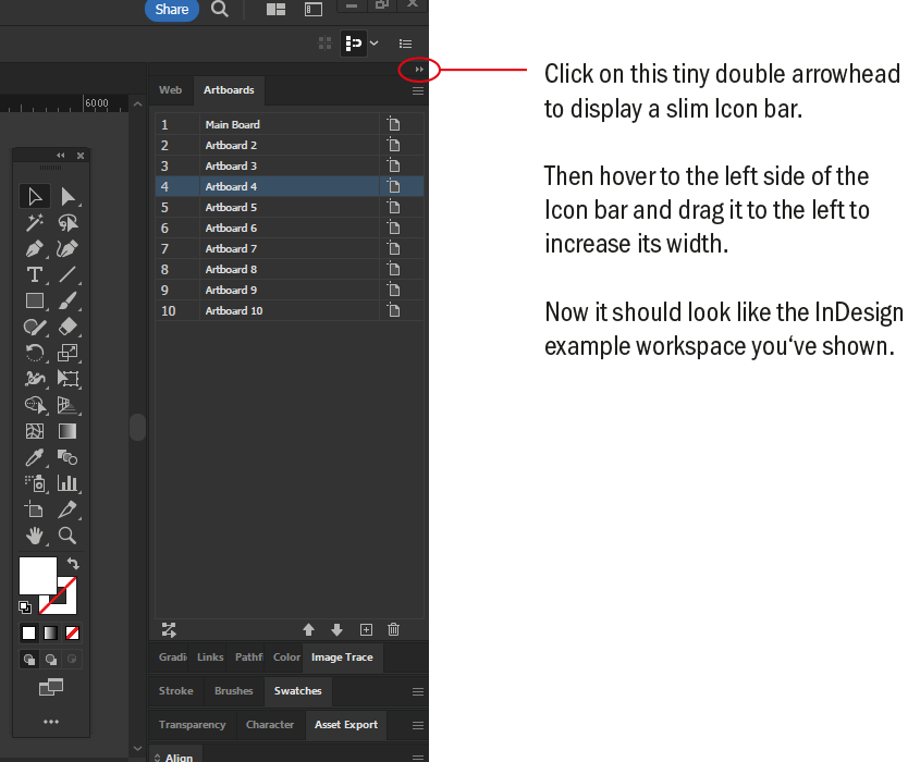 Solved I love Illustrator but, Indesign [docking the tool... Adobe