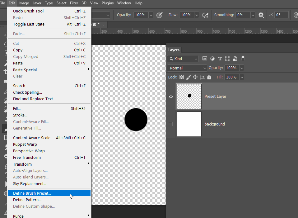 Define brush Preset Adobe Community 14281239