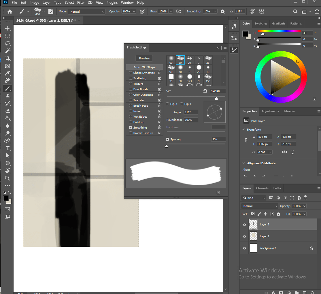 My brush strokes won't reach full opacity, how do Adobe Community