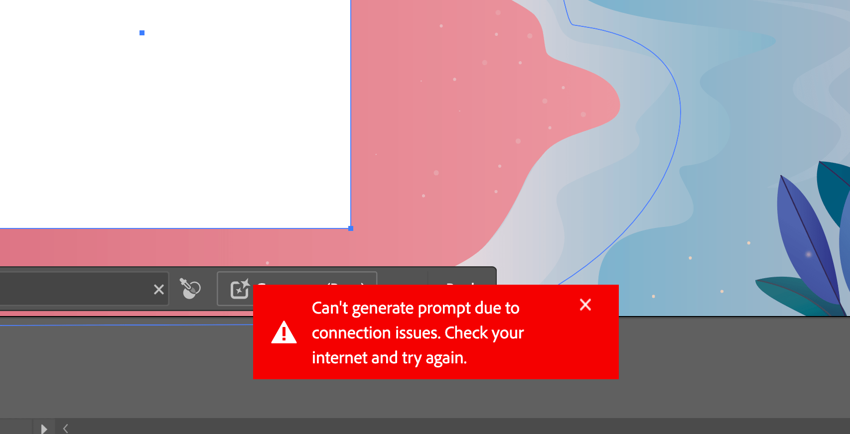Solved AI generator not working Adobe Community 14168647