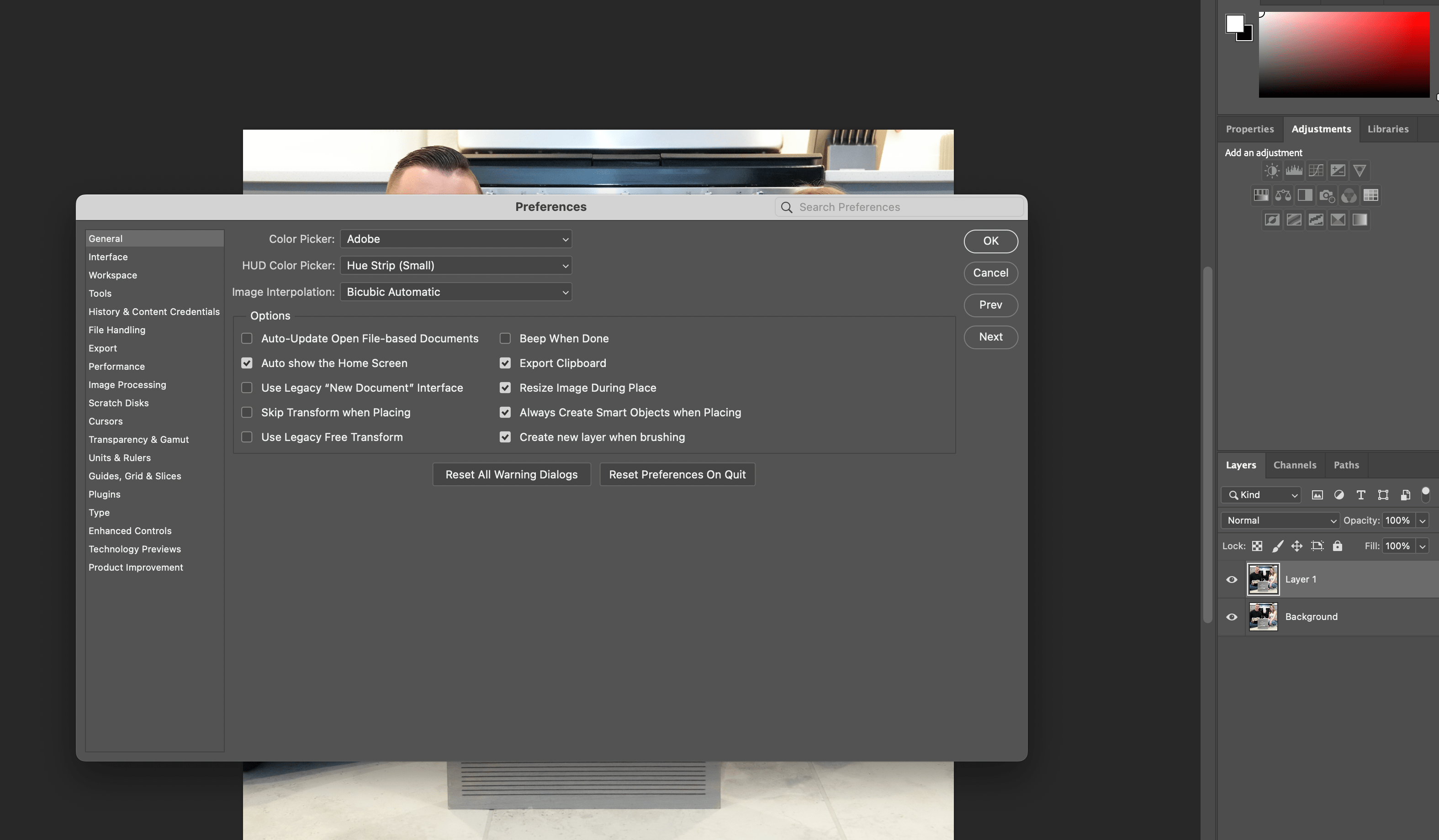 Adjustments Icons Greyed Out in Adobe Community 13878417