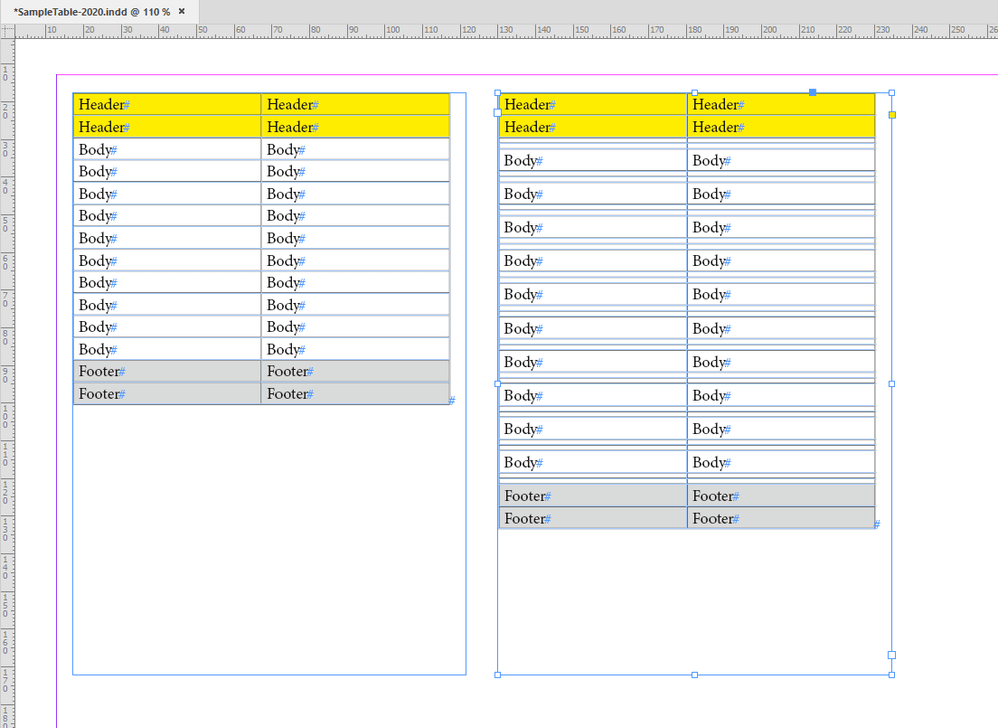 Solved Adding rows to InDesign table between existing row... Adobe Support Community 10979737
