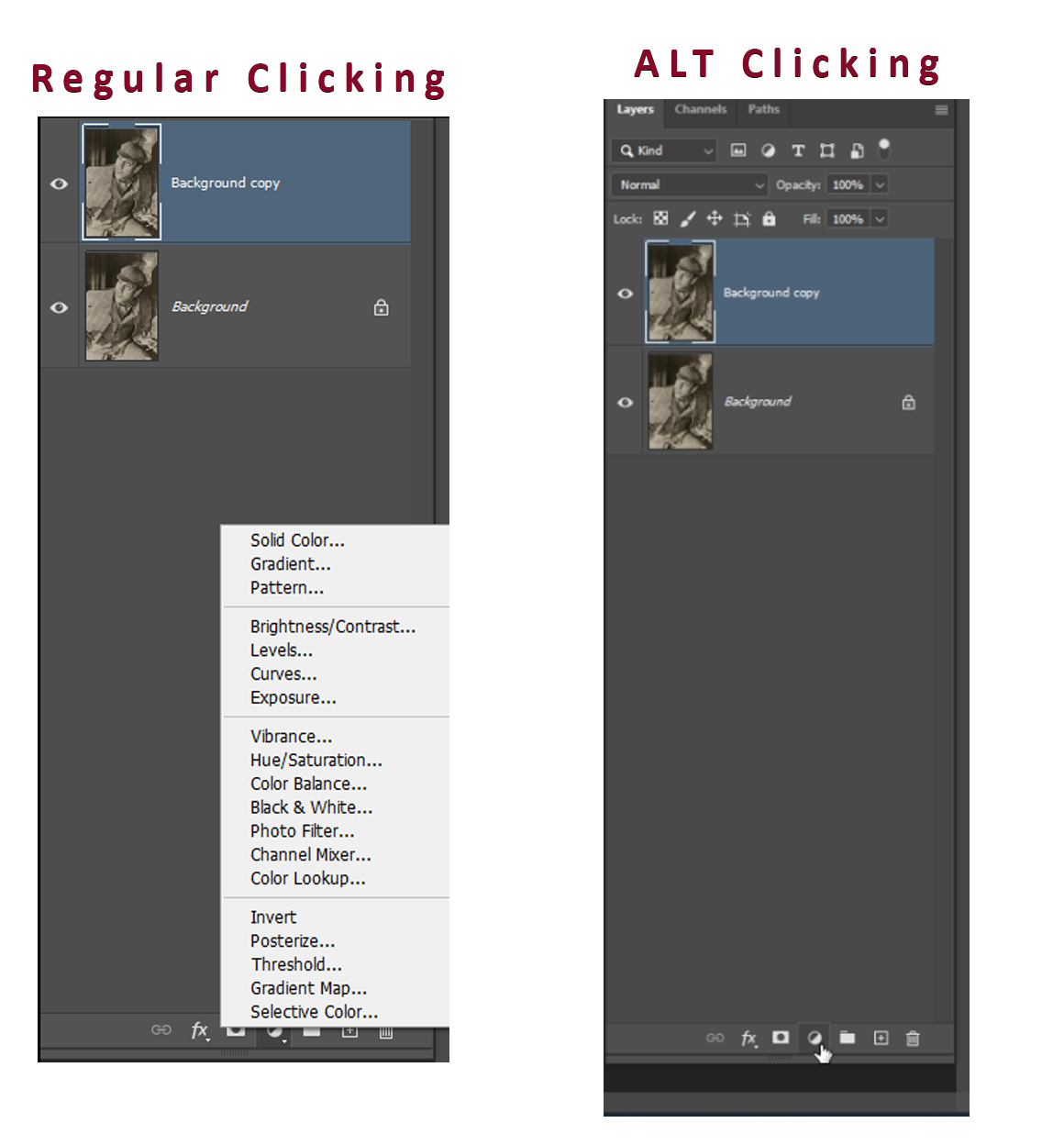Alt + Adjustment Layer not working. Adobe Community 10994210