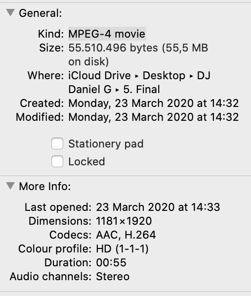 Export works on laptop but can't send or play vide... Adobe Community