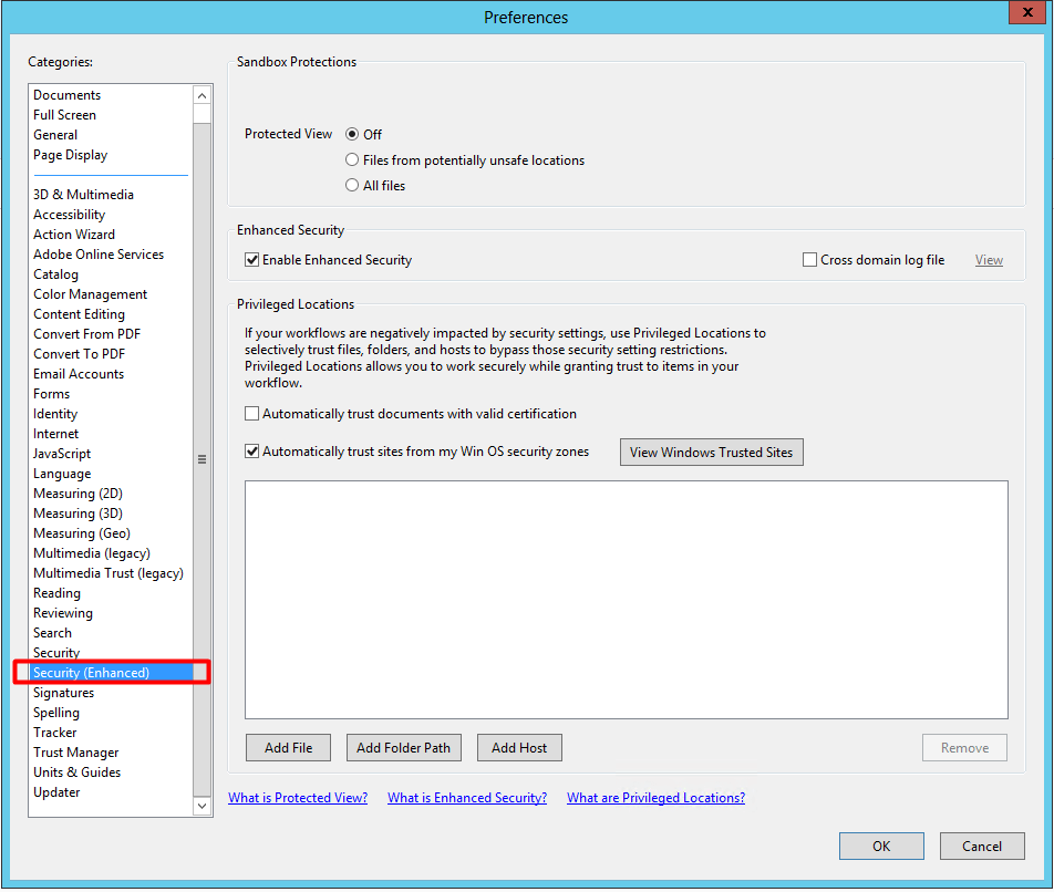 How can I disable Run in AppContainer in Adobe Acr... Adobe Support