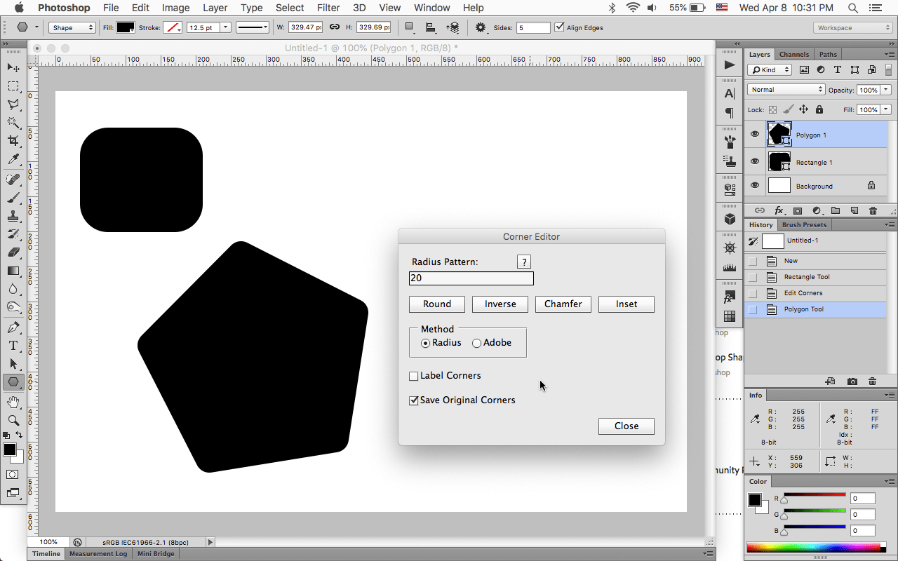 Solved Live Shape properties not showing in cs6 Adobe