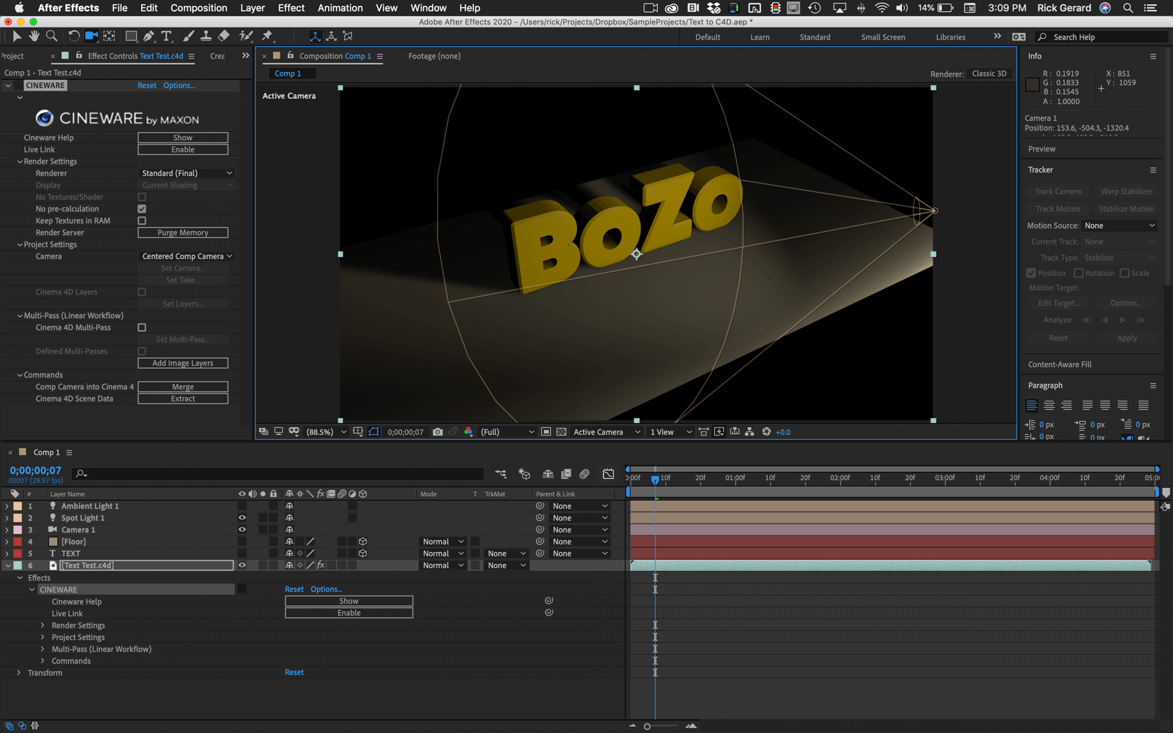 Solved Cinema 4D file shows up as blank in After Effects Adobe