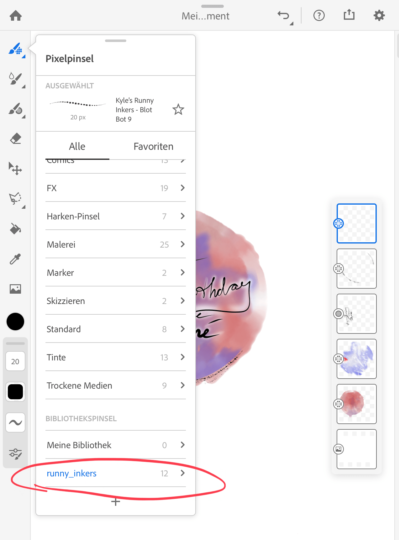 Solved How to delete brushes in iOS in Fresco? Adobe Community 10649371