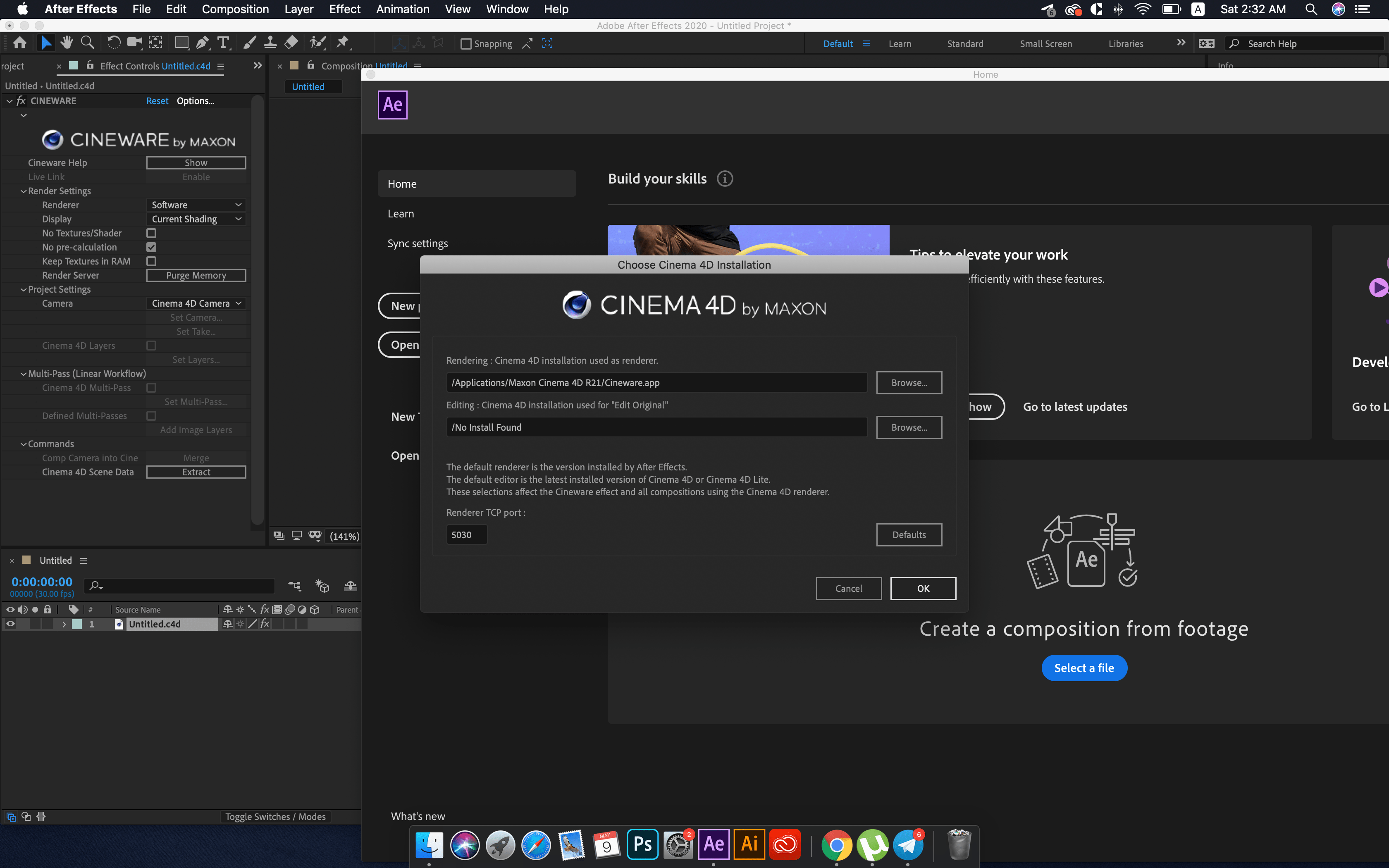 Solved After Effects AEGP Plugin CINEWARE SceneLayer No... Adobe