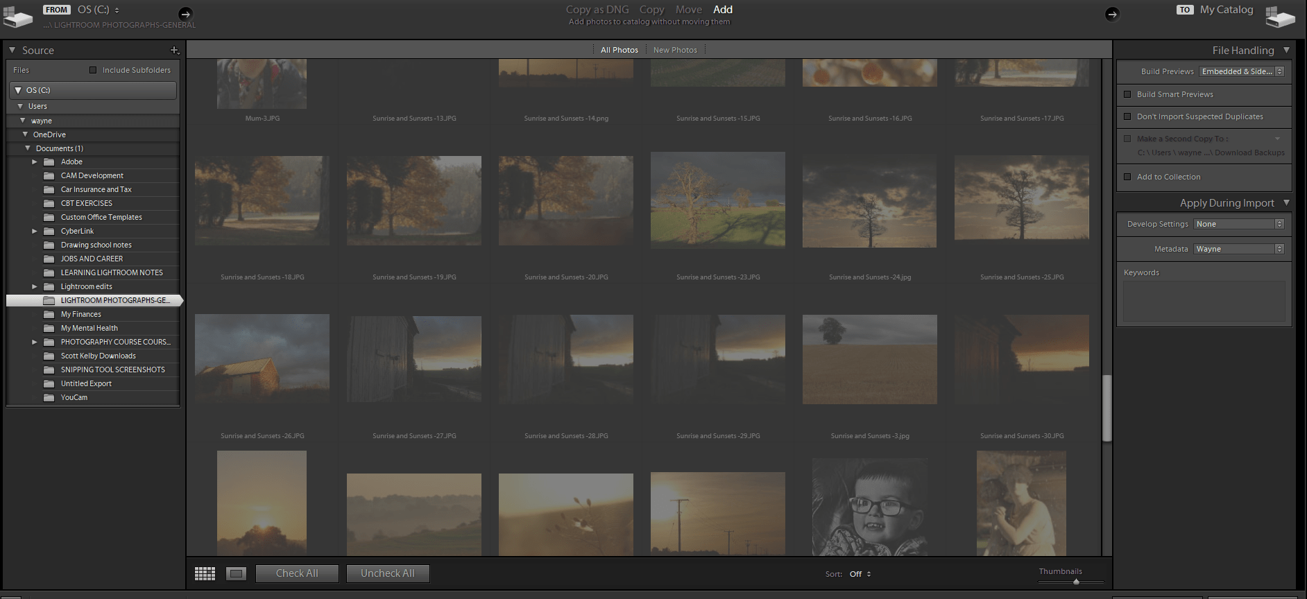 Import button greyed out when importing prev... Adobe Community