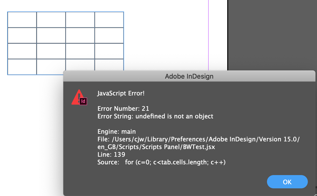 Solved Script error 21 Undefined is not an object Adobe Community