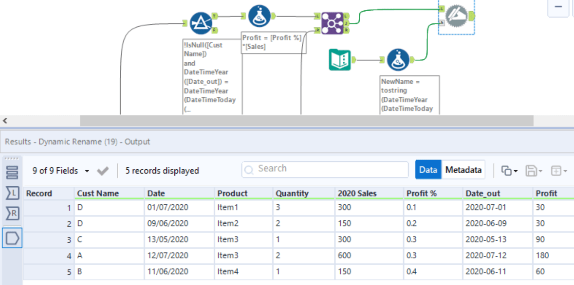 Changing column name in input excel file & have th... Alteryx Community