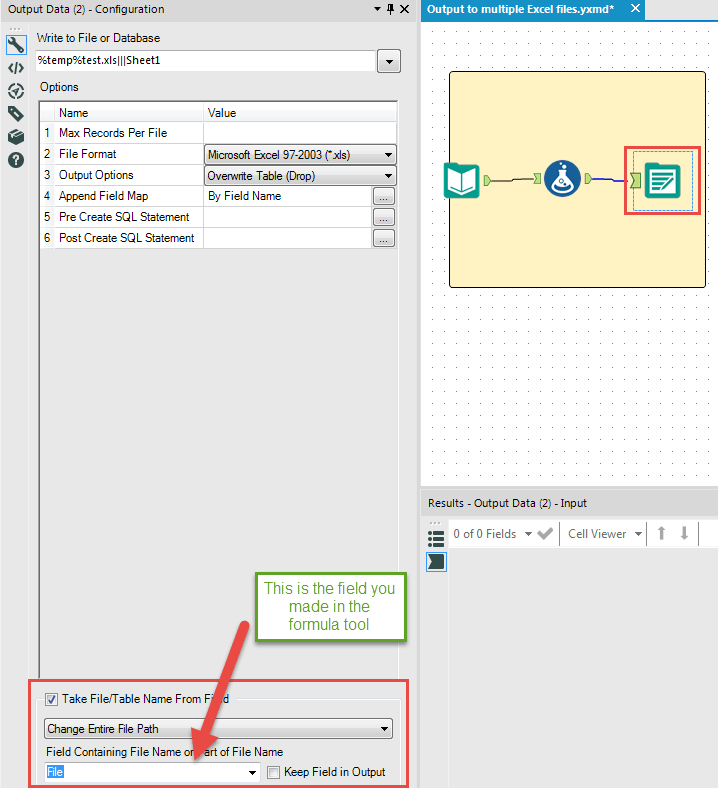 Output multiple files using the same excel template