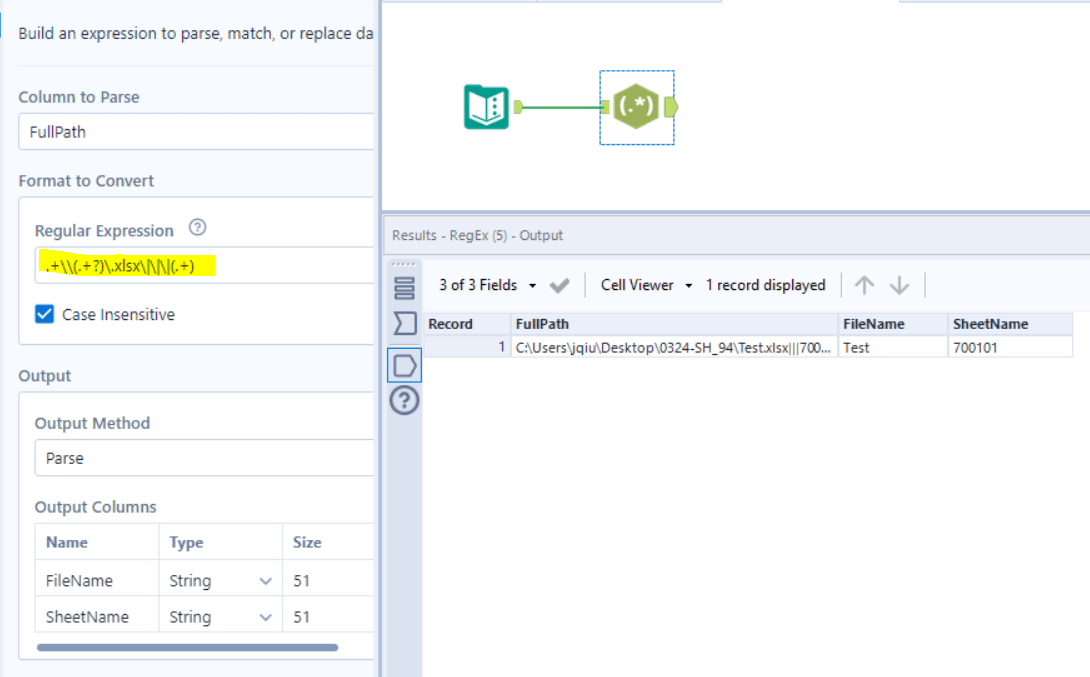 Solved Extracting Sheet Name and File Name from the full Alteryx