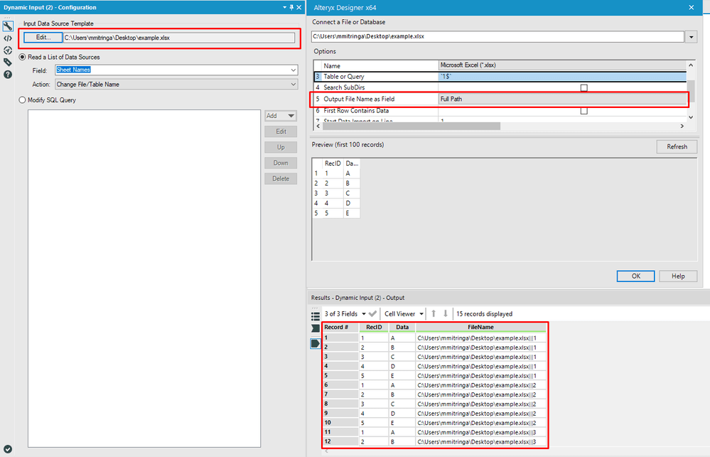 Solved Include Excel Sheet name in output dataset using D