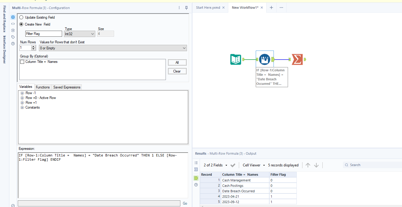 Solved Count all values after a certain value Alteryx Community
