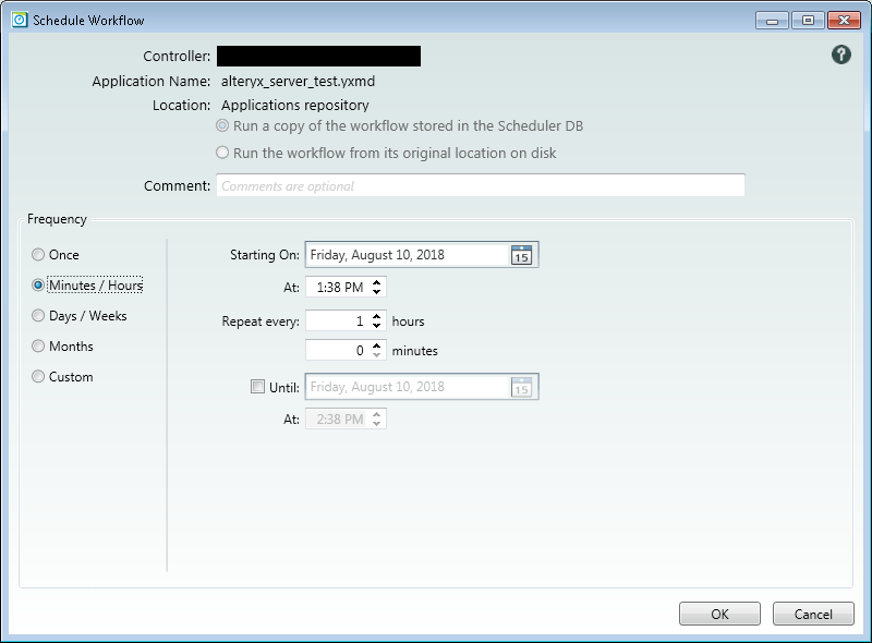Alteryx Scheduler Hourly Schedule With Intraday St... Alteryx Community
