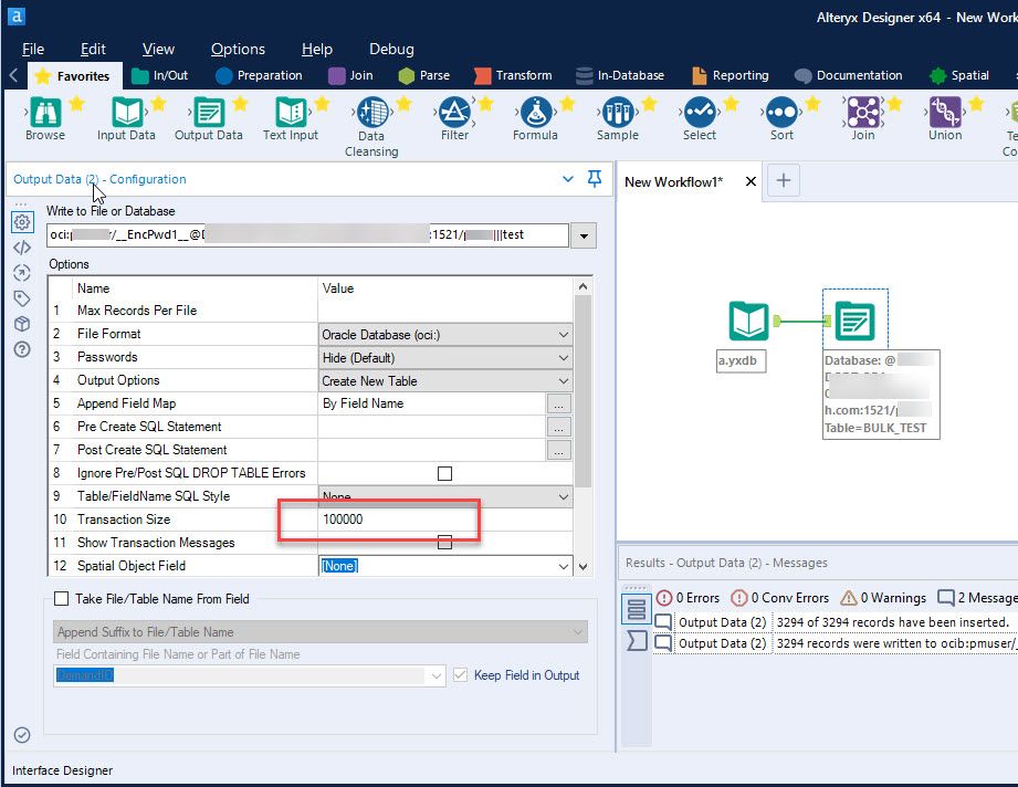 TNS Bad Packet Error when Writing to Database Alteryx