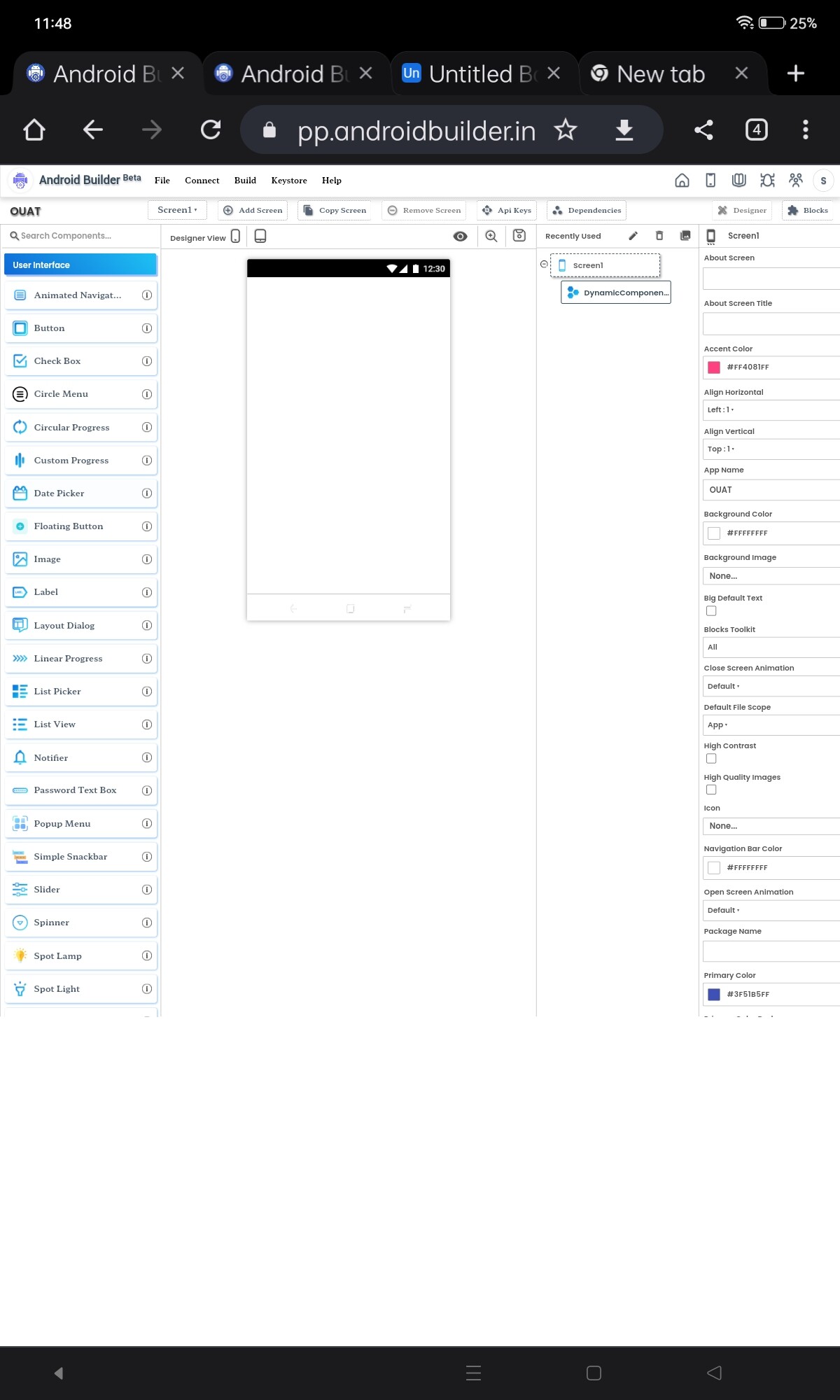 Showing half screen while using in Android tab Discussion Android
