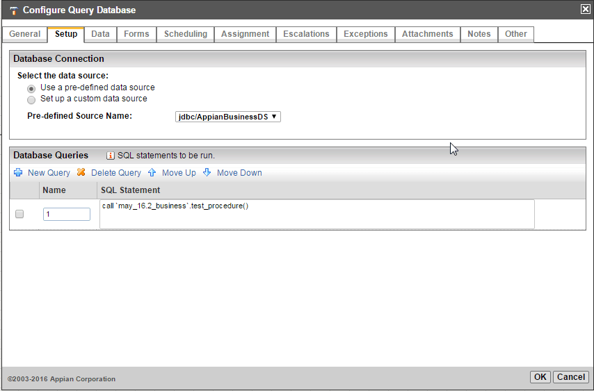 Wondering how people are running MySQL stored procedures from Appian