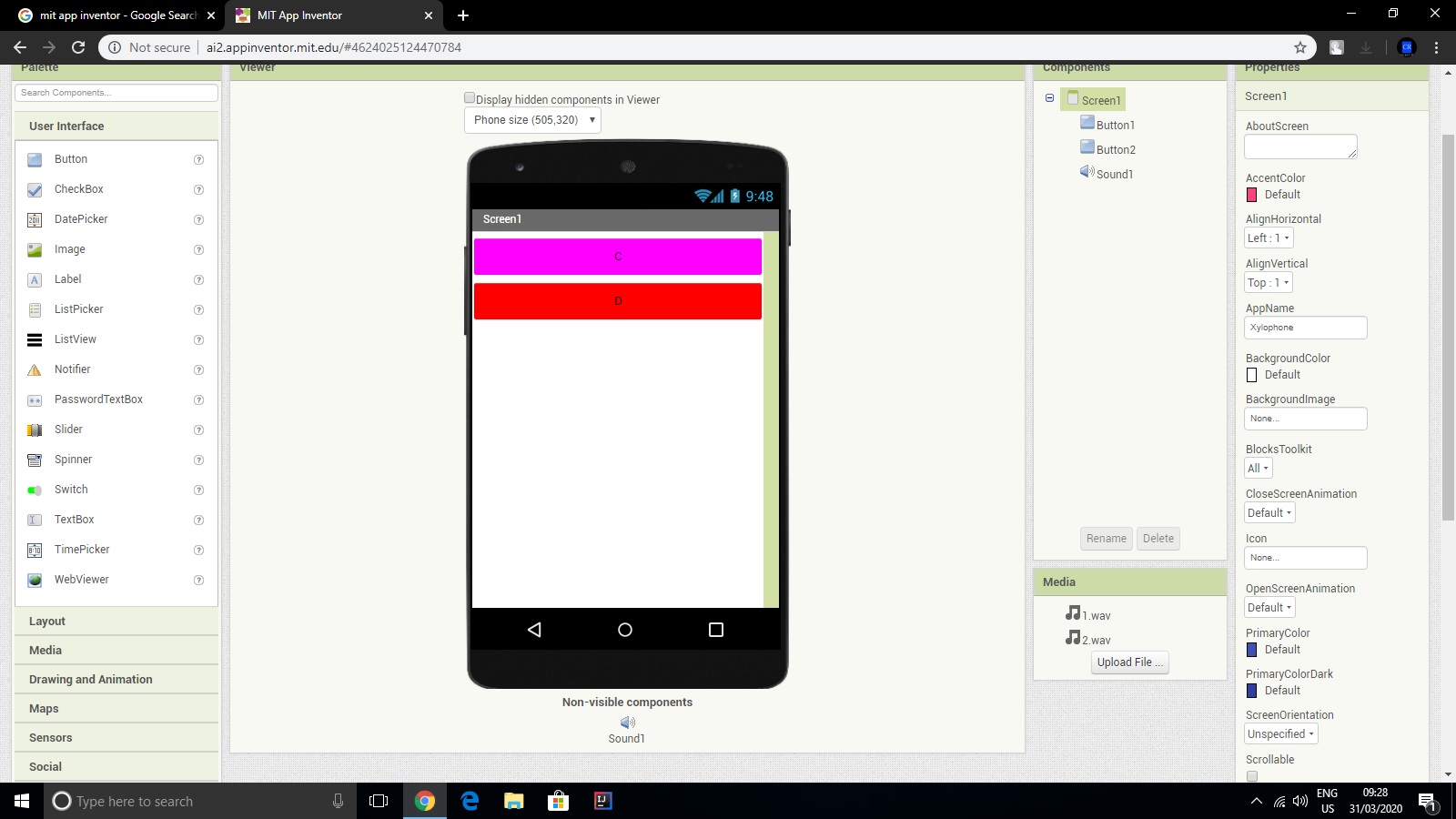Error 701 wav file not loading MIT App Inventor Help MIT App