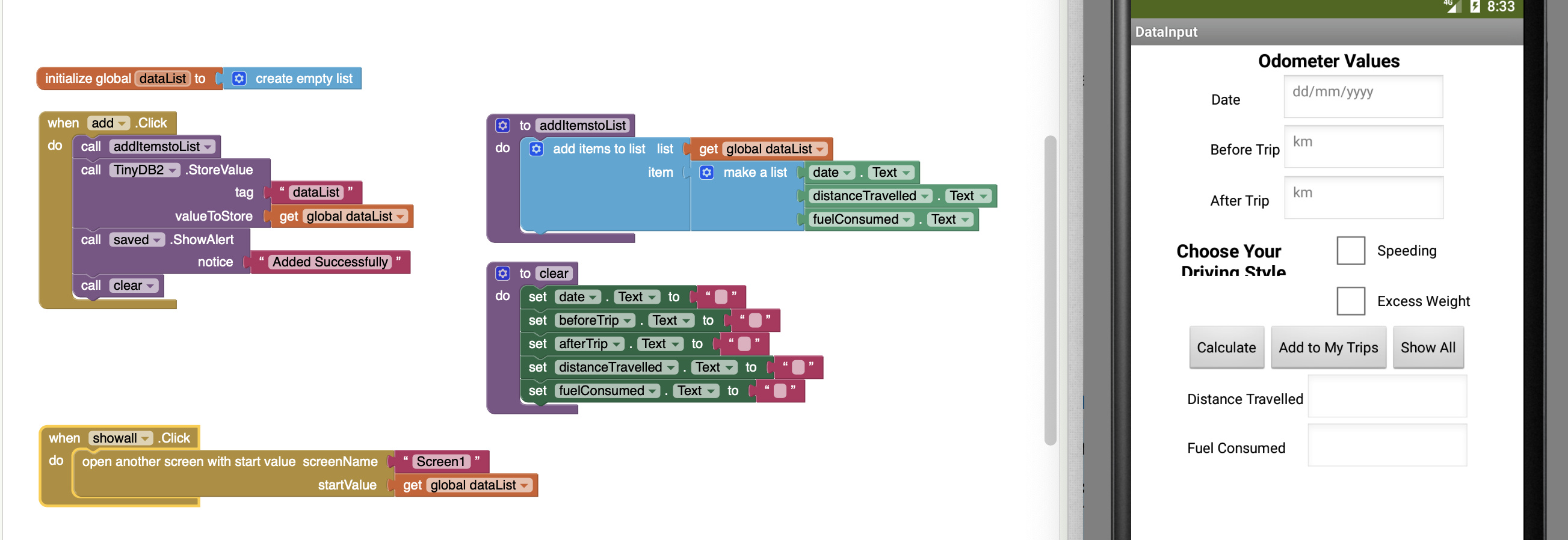 Add items to list with two screens MIT App Inventor Help MIT App