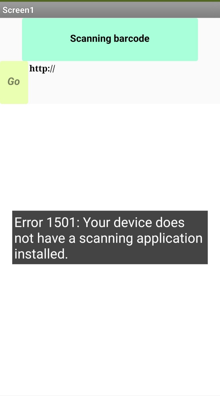 Barcode scanner error(How can I make the scanner can scan all kinds of
