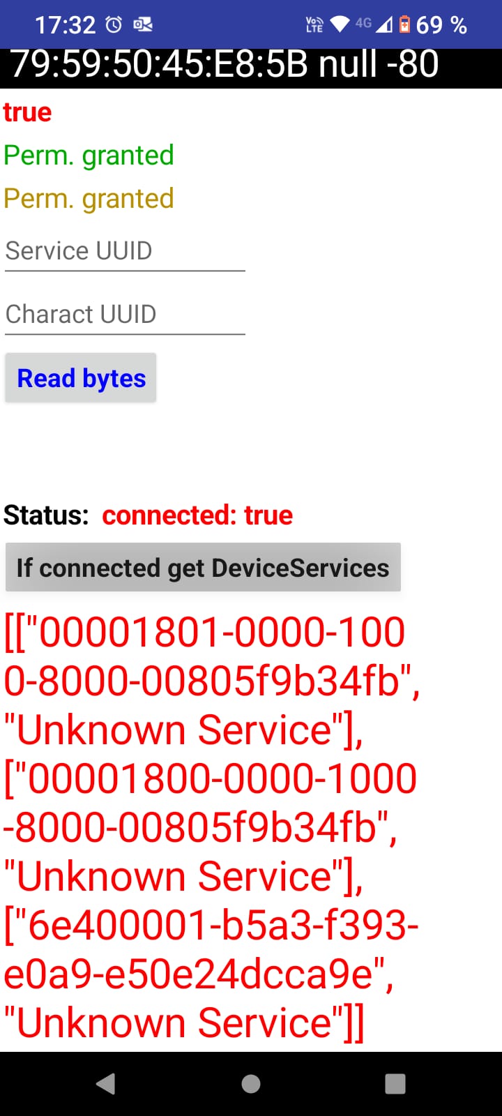 Crash with BluetoothLE and microbit on Android 14 16 by Anke Bugs