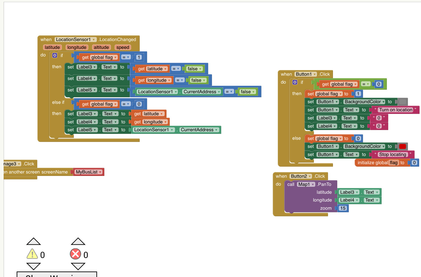 App crashes when I open specific screen, but nothing wrong with blocks