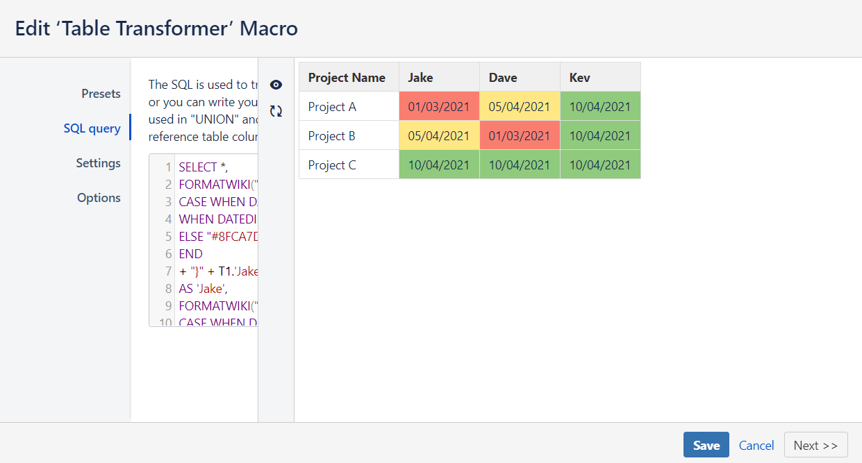 Solved Conditional Formatting for Confluence tables