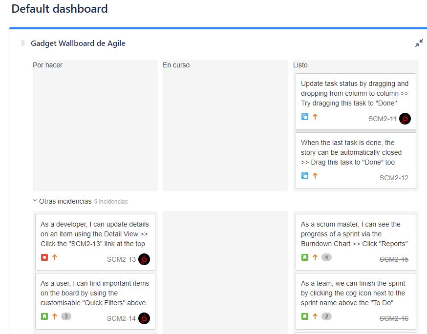 Agile wallboard gadget not working