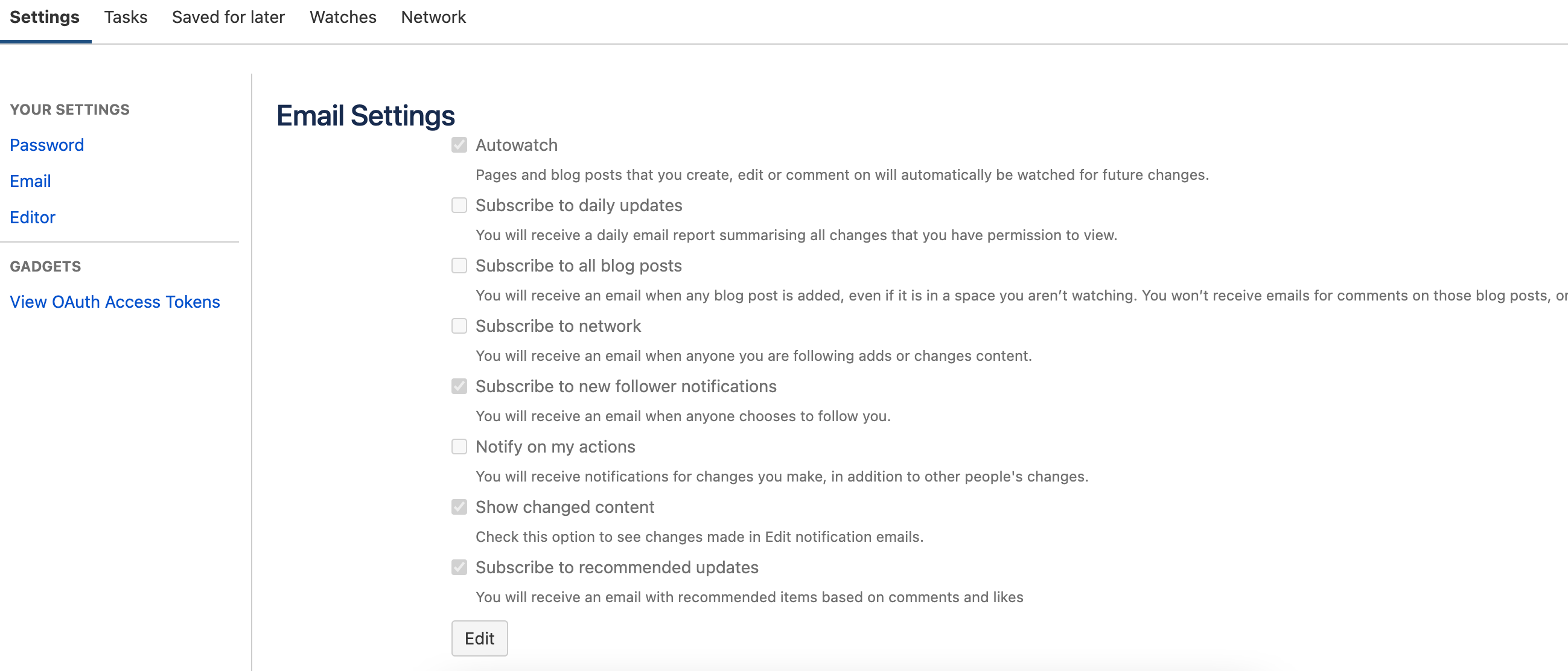 How to disable email notifications for changes ma...