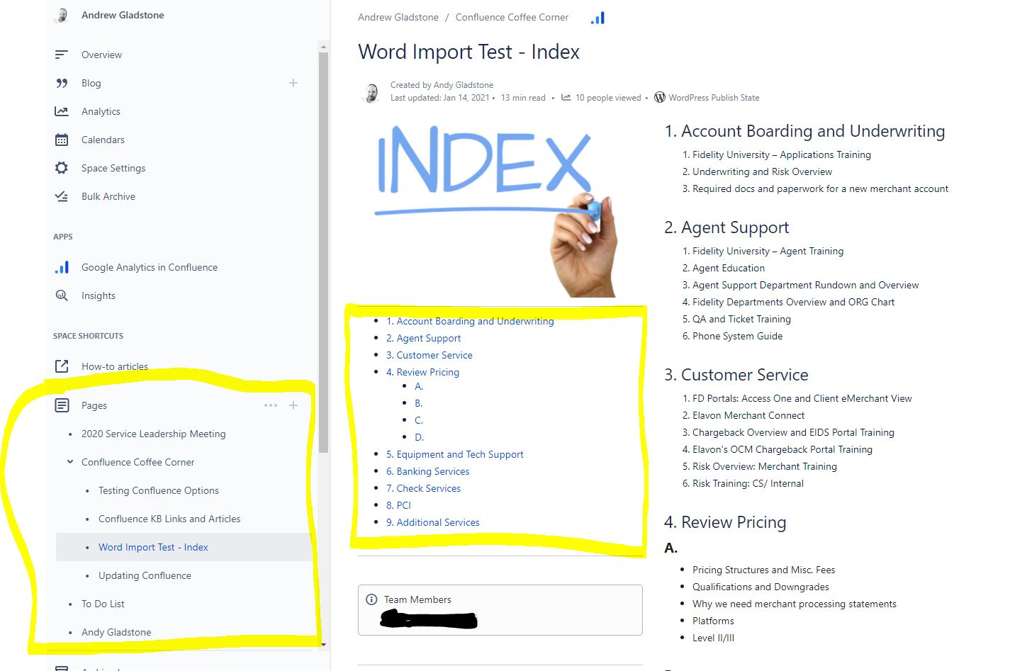 Confluence Table Of Content Zone Macro Design Talk