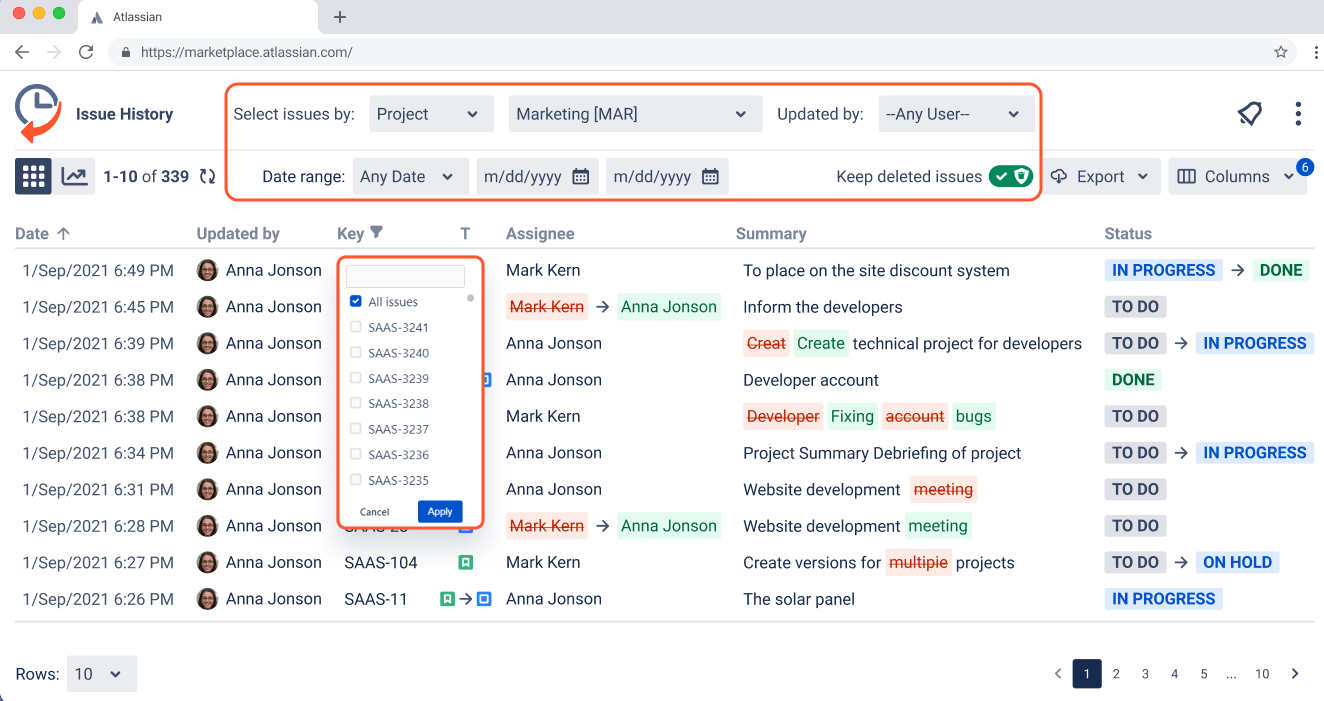 How to track status changes in Jira? Atlassian Community