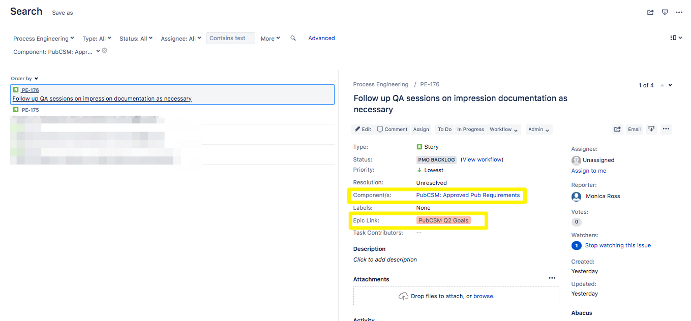 Solved Sharing a filter is working, but the epic link and...