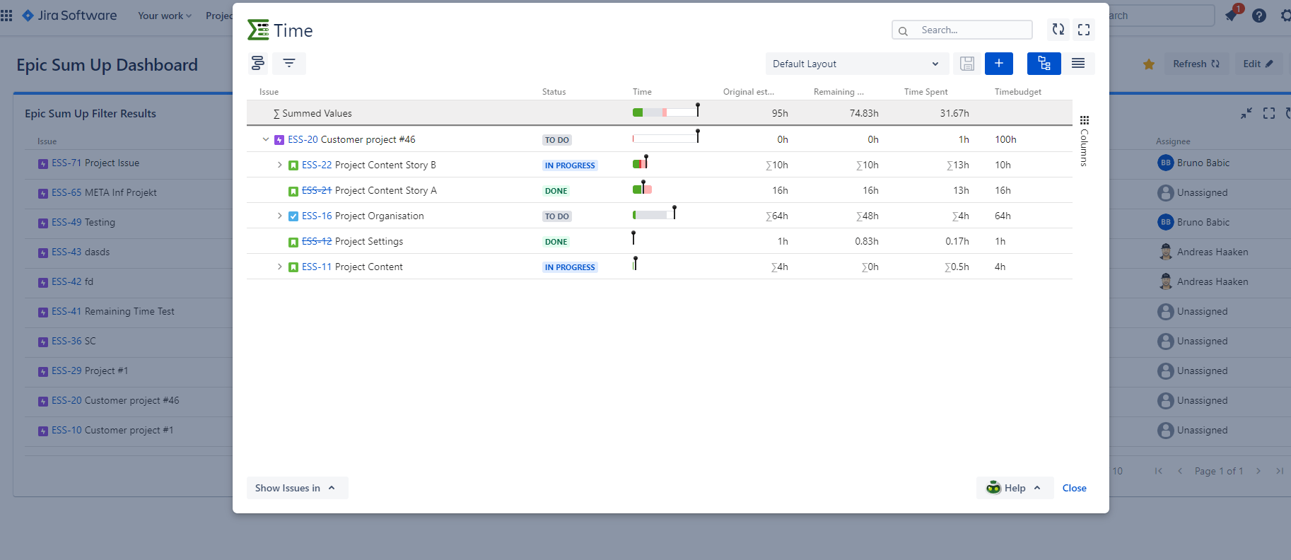 How can I have/create a gadget in Jira dashboard s...