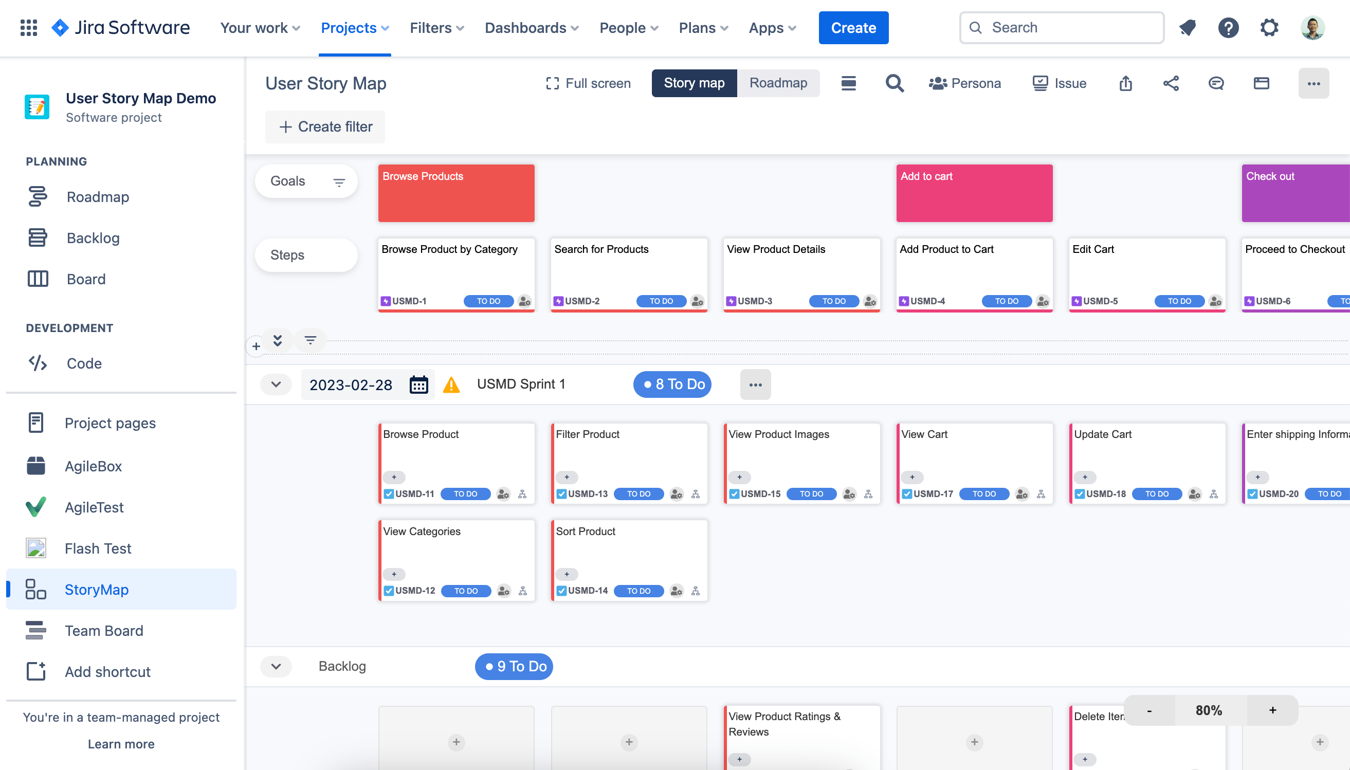 How to do a User Story Mapping in Jira?