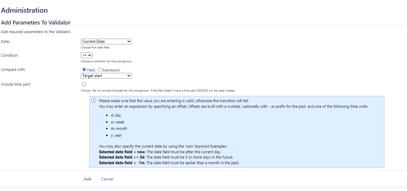 Block transition until time window