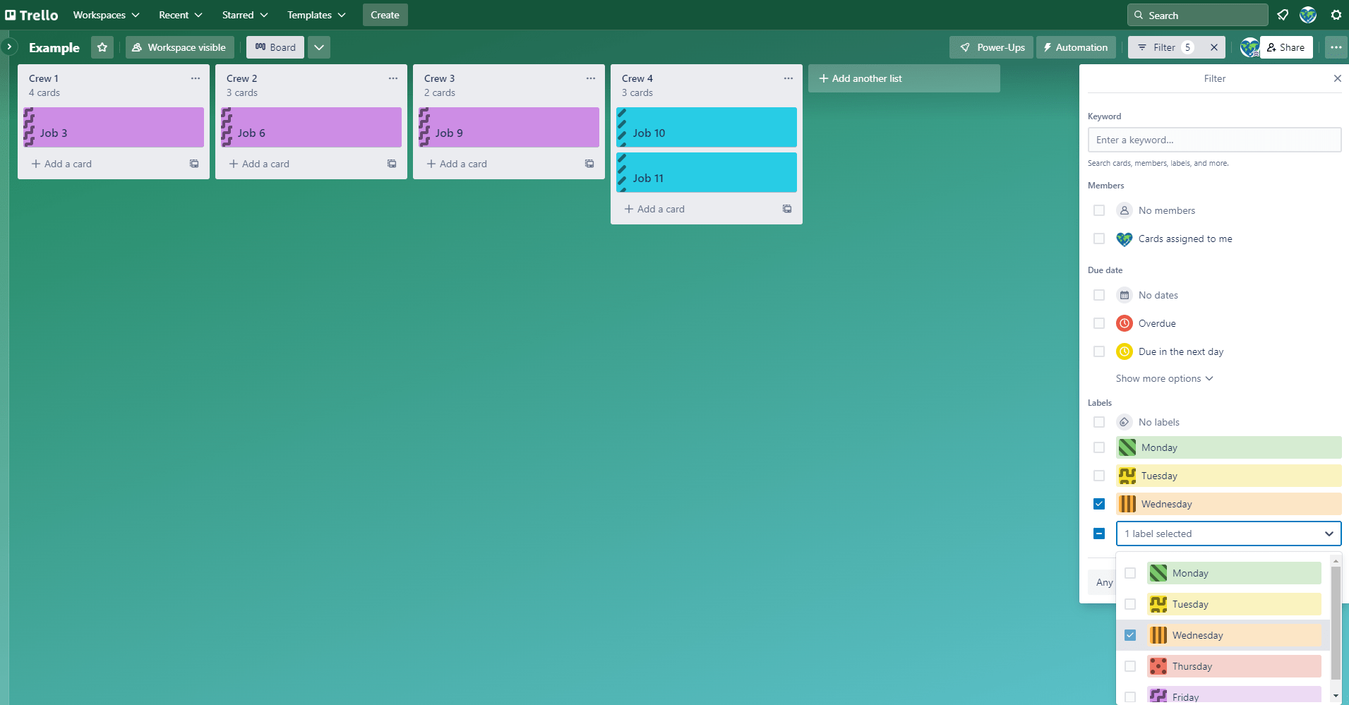 Is there a way to snapshot each days trello board